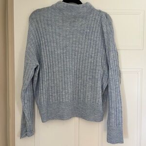 LOFT Soft Blue Cowl Neck Sweater